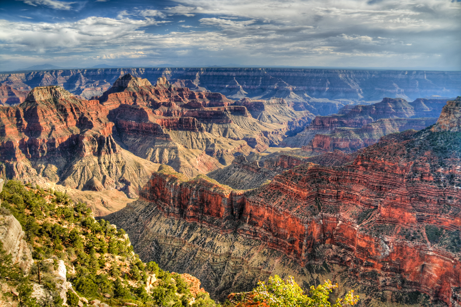 North Rim of the Grand Canyon, beautiful colors