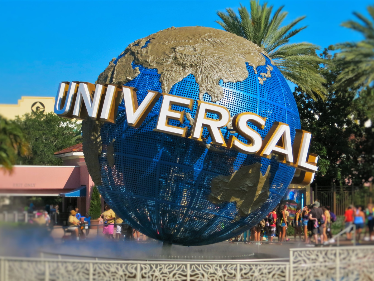 Universal Studios iconic world sculpture