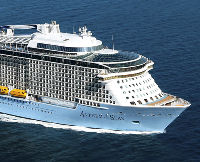 Royal Caribbean International ship in ocean