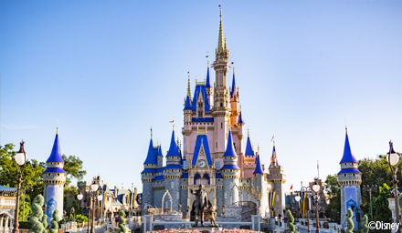 The new Cinderella's castle at Magic Kingdom in Walt Disney World Resort