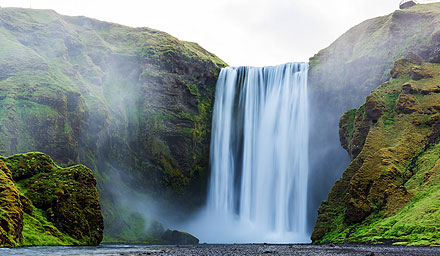 Waterfall in Iceland